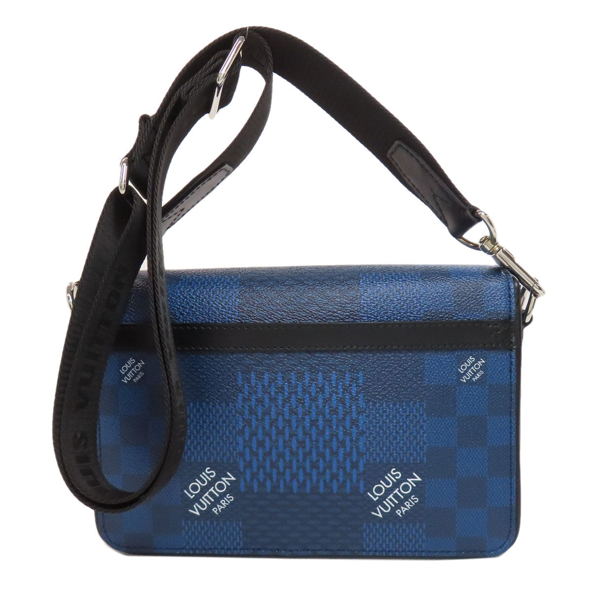 LOUIS VUITTON Shoulder Bag Damier canvas blue Studio Messenger 3D mens