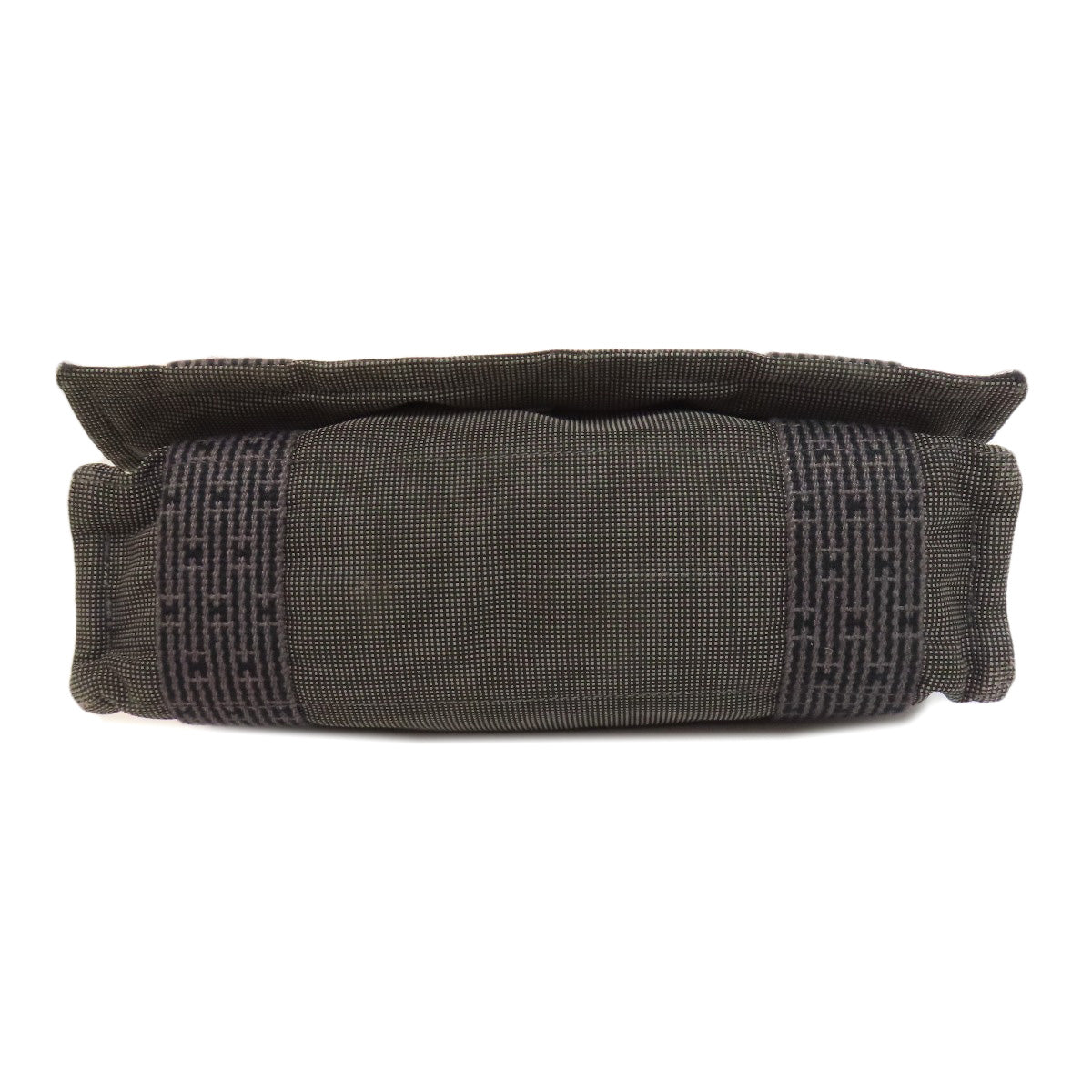 HERMES Shoulder Bag canvas gray Her Line Bathas PM