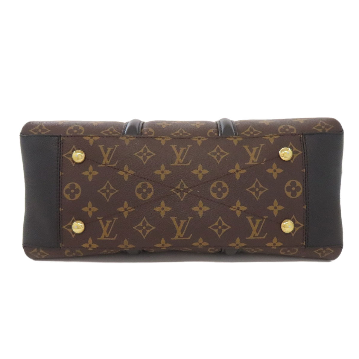 LOUIS VUITTON Handbag Monogram canvas Brown Sufro NV MM