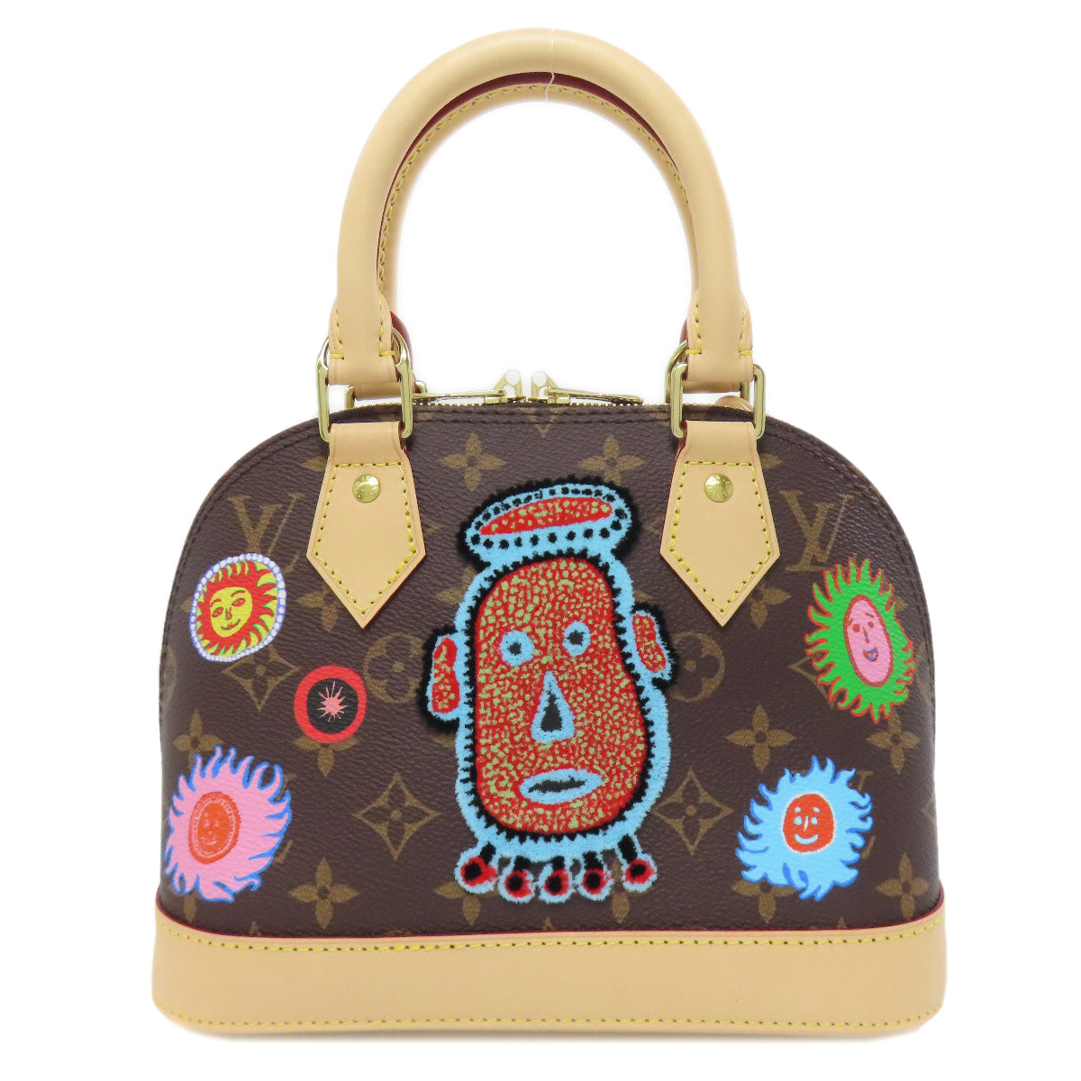 LOUIS VUITTON Handbag Monogram canvas Brown Alma BB Yayoi Kusama collaboration