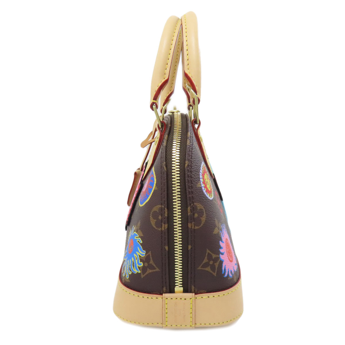 LOUIS VUITTON Handbag Monogram canvas Brown Alma BB Yayoi Kusama collaboration