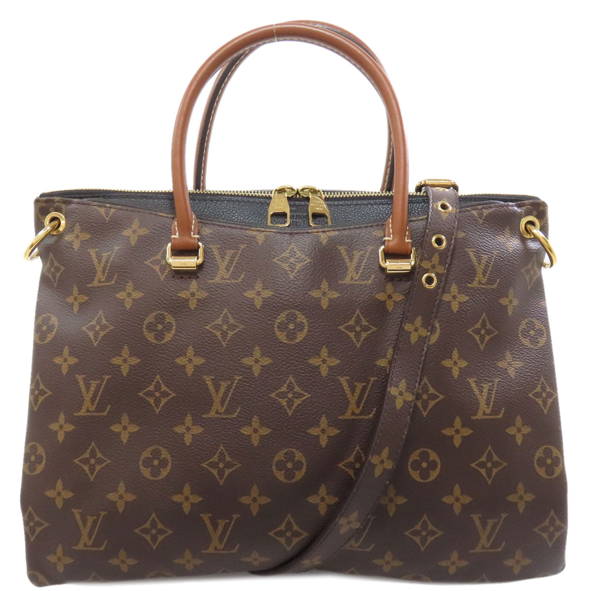 LOUIS VUITTON Handbag Monogram canvas Brown Pallas