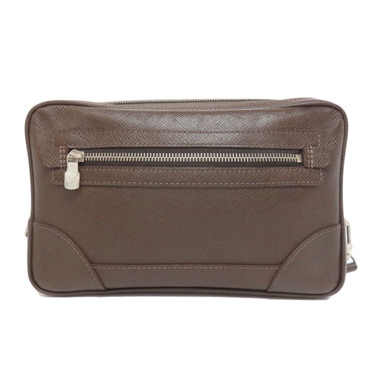 LOUIS VUITTON business bag Taiga Leather Brown Pavel