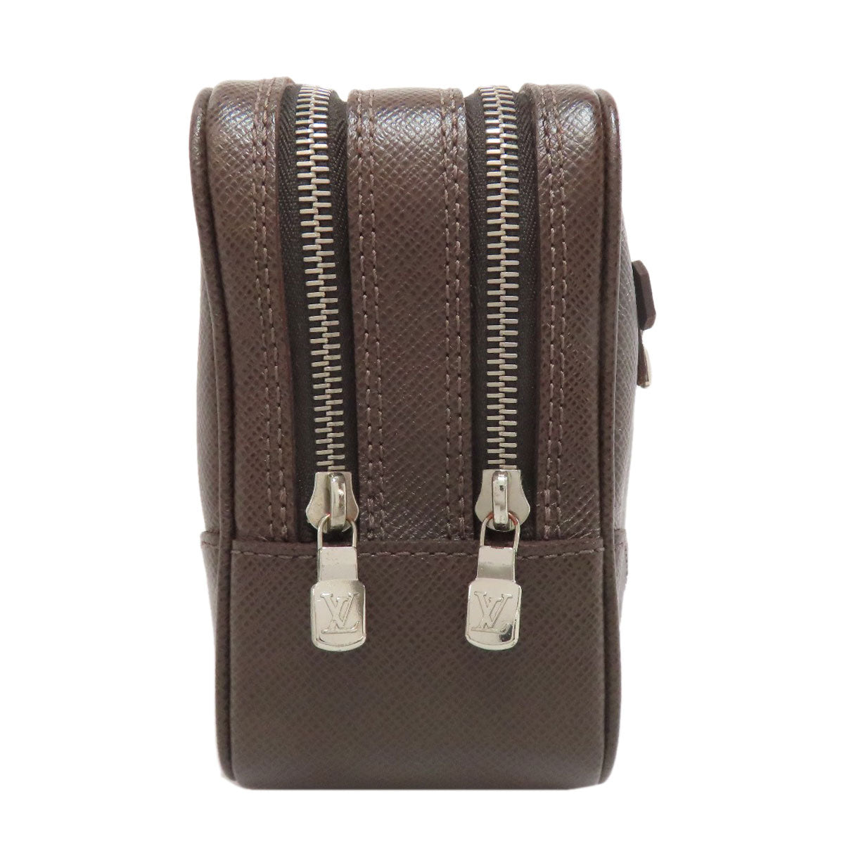  LOUIS VUITTON business bag Taiga Leather Brown Pavel