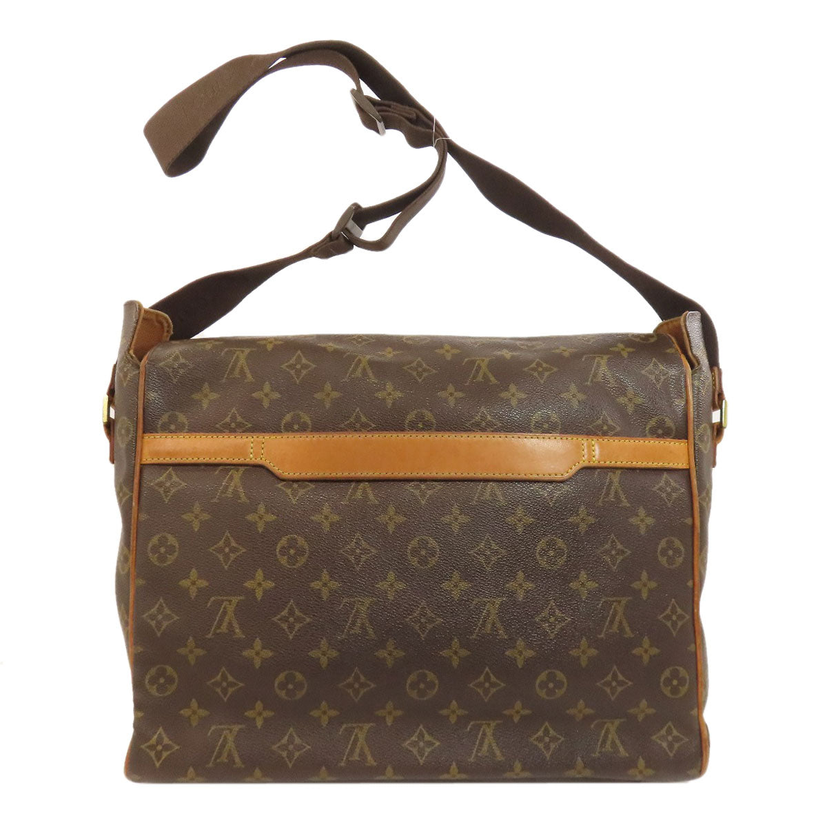 LOUIS VUITTON Shoulder Bag Monogram canvas Brown Abbesses