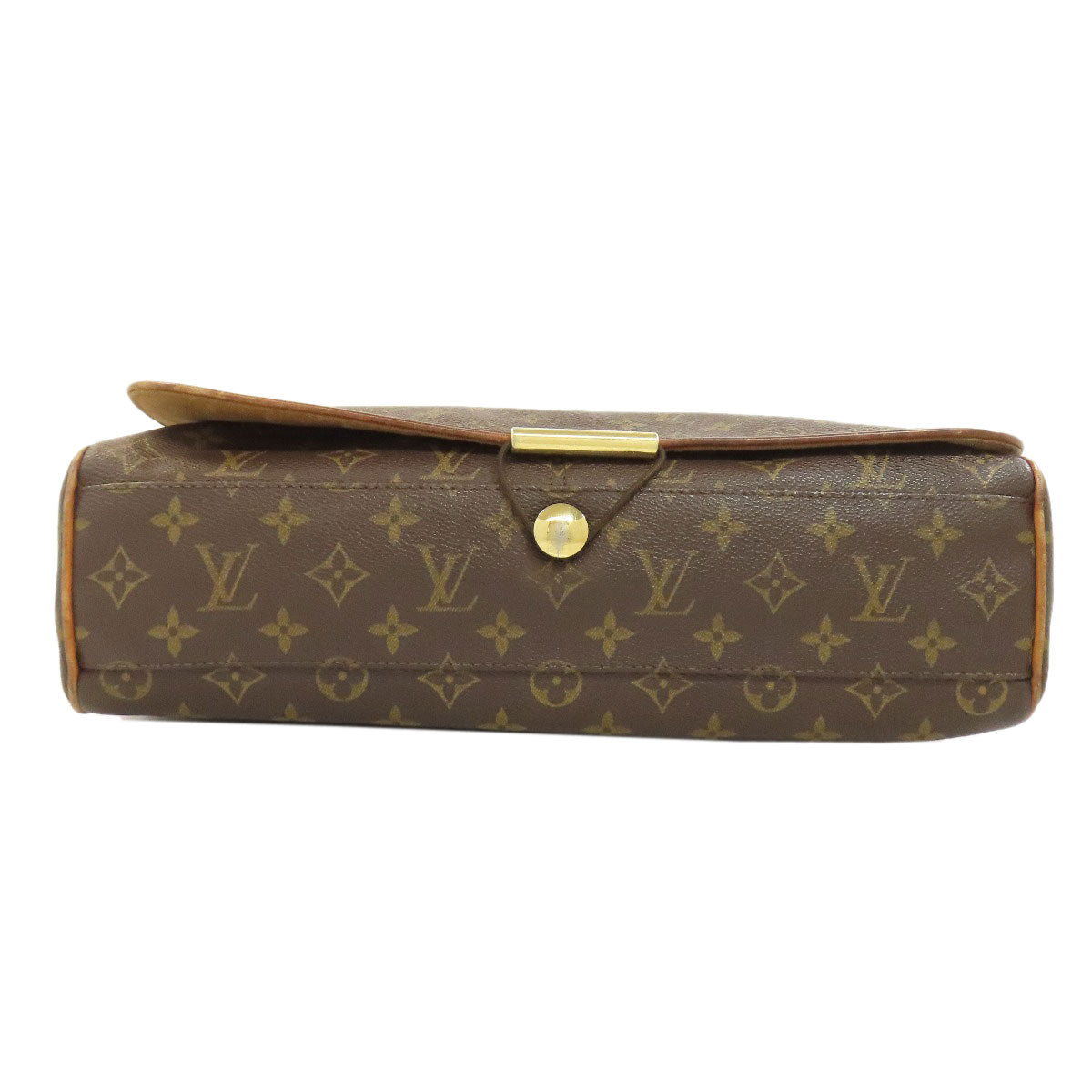 LOUIS VUITTON Shoulder Bag Monogram canvas Brown Abbesses