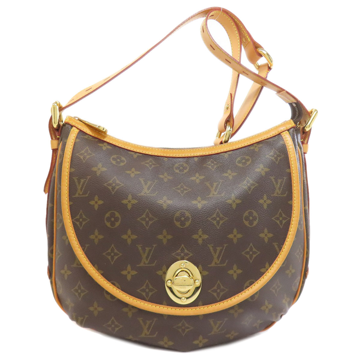 LOUIS VUITTON Shoulder Bag Monogram canvas Brown Tulum GM