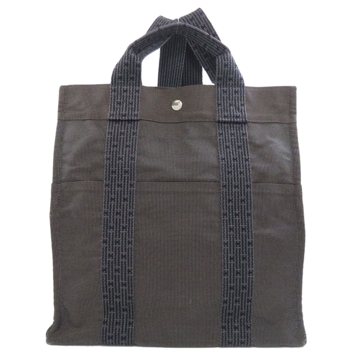HERMES Backpack canvas gray Her Line ad MM