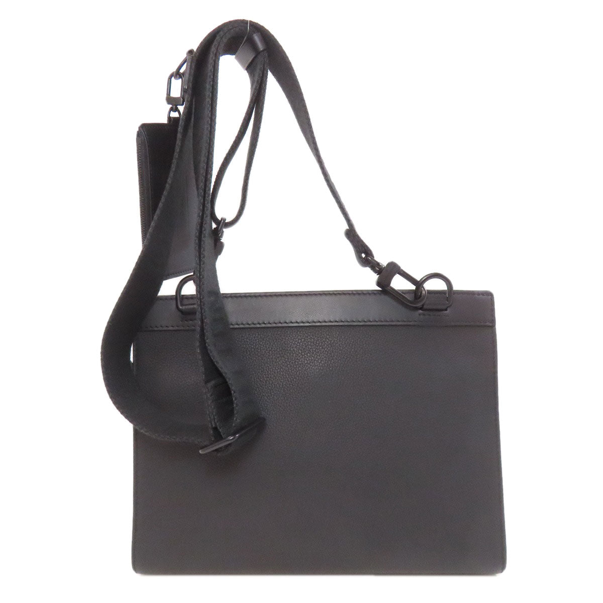 LOUIS VUITTON Shoulder Bag Calfskin black Messenger Voyage Aerogram Women