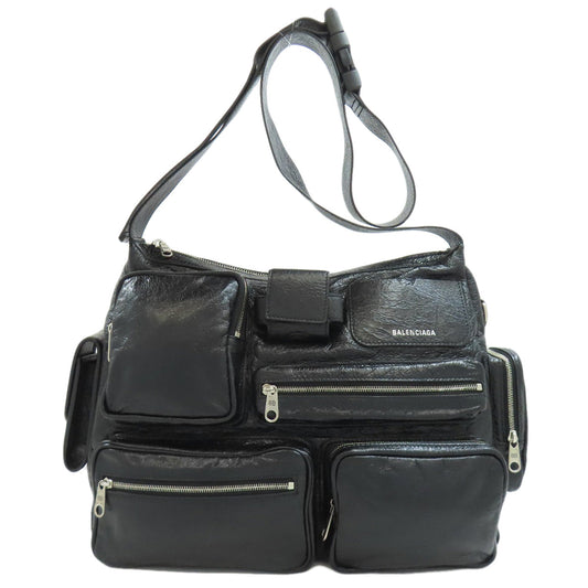 BALENCIAGA Shoulder Bag 785297 Calfskin black Super Busy Women