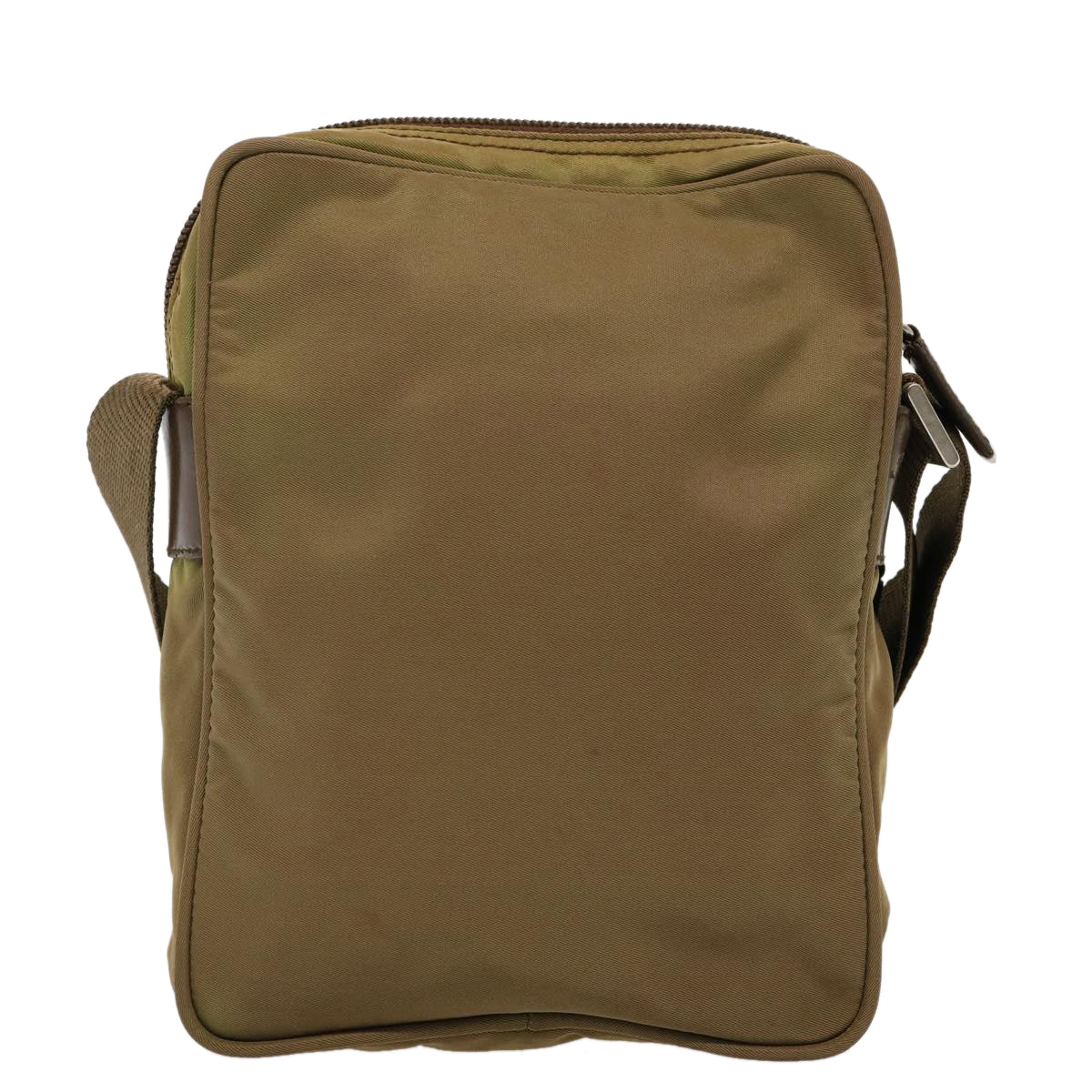 PRADA Shoulder Bag Nylon Khaki Auth 75573