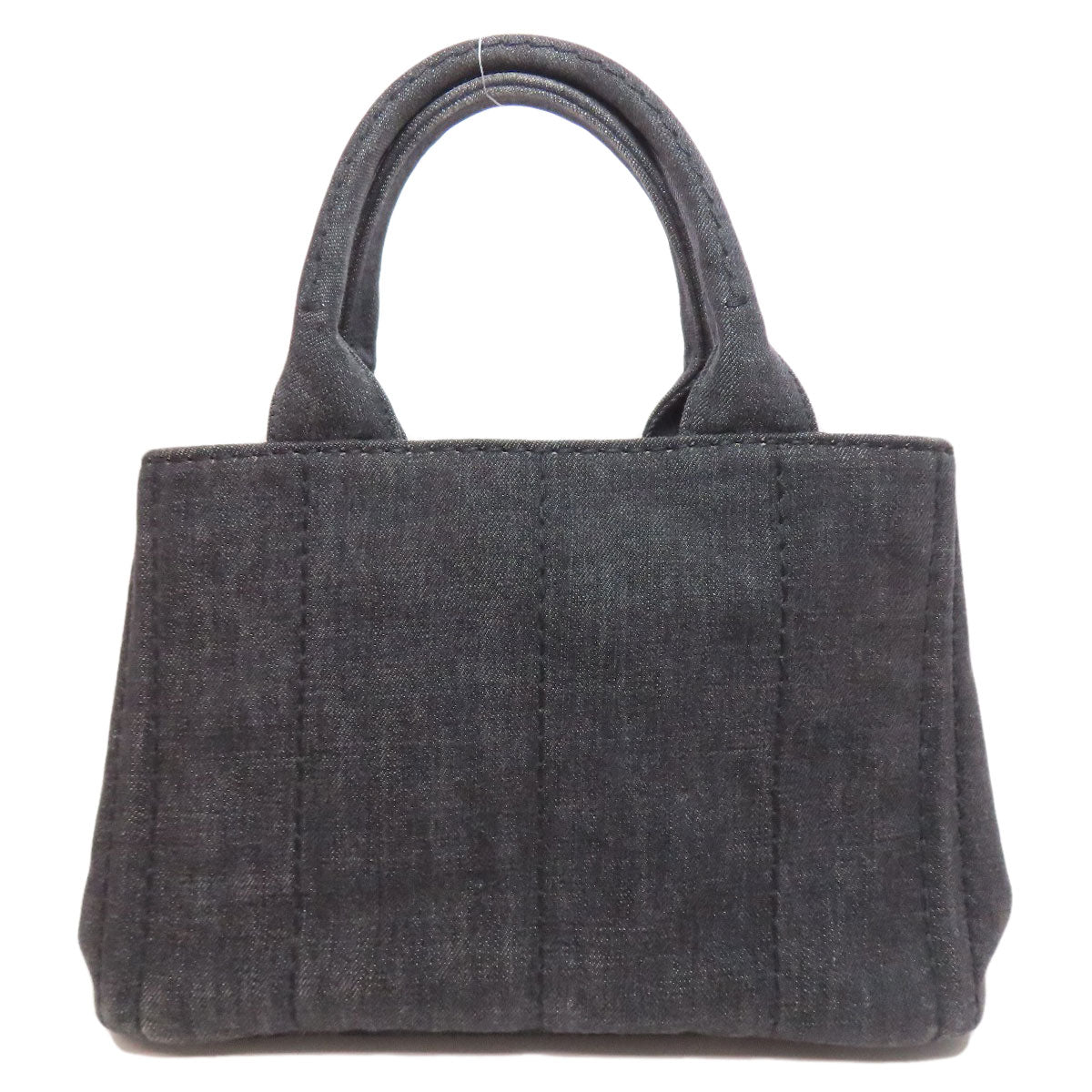 PRADA Handbag denim black Canapa 2WAY