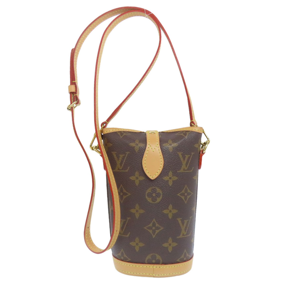 LOUIS VUITTON Shoulder Bag Monogram canvas Brown fold me pouch