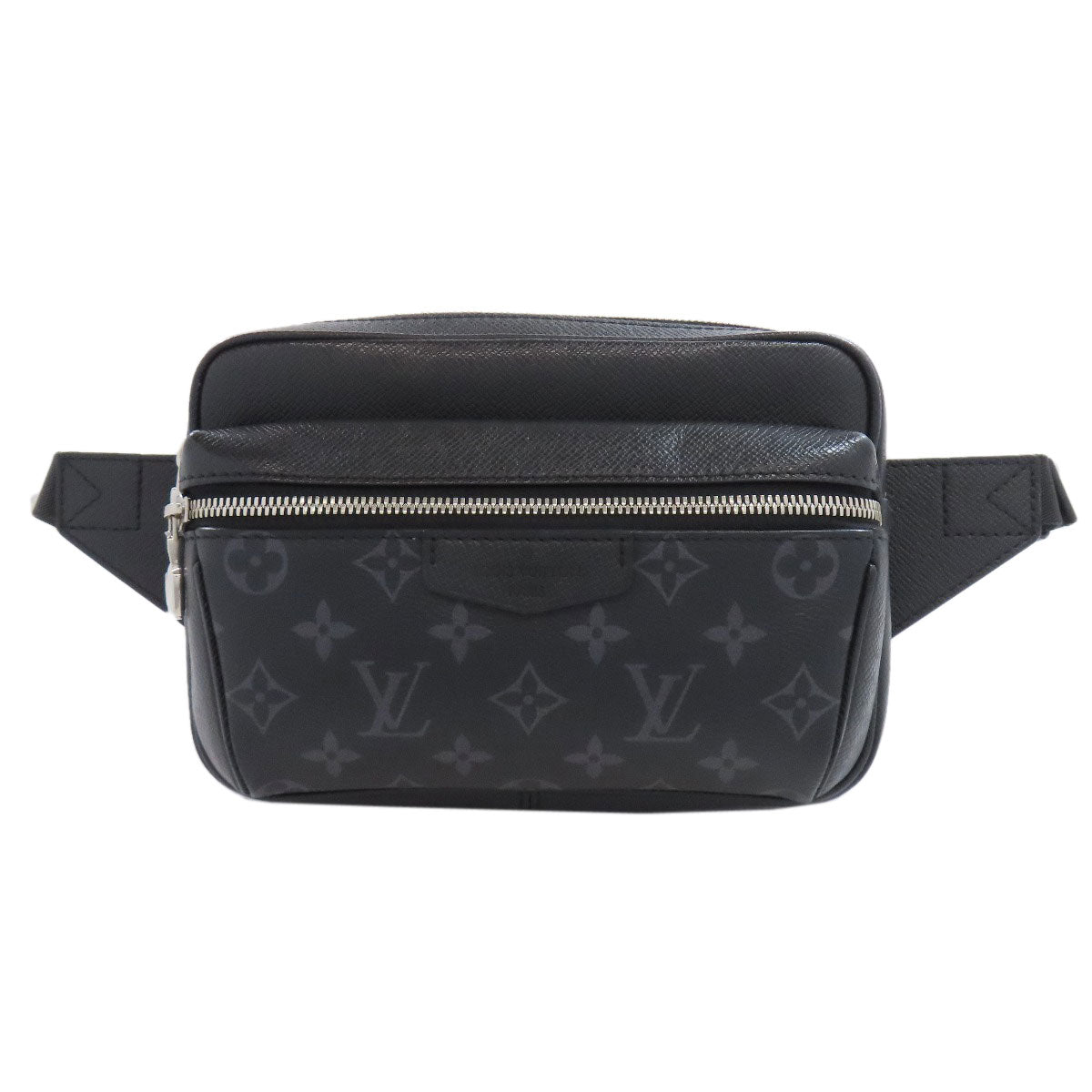 LOUIS VUITTON Hip bag Monogram canvas black Bum bag outdoor mens