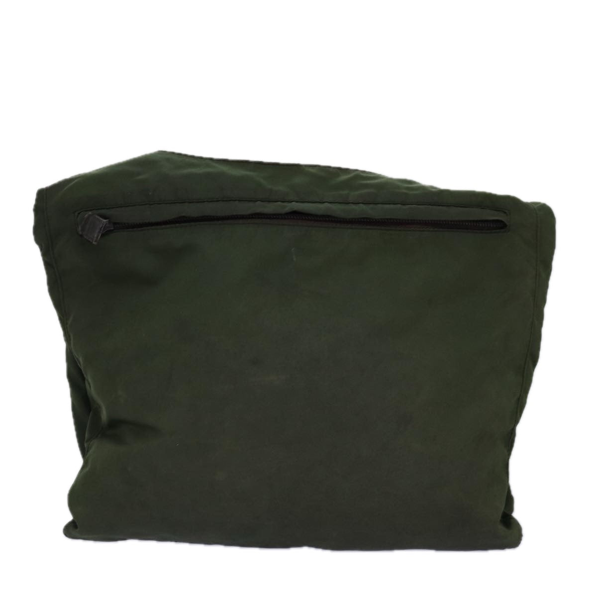 PRADA Shoulder Bag Nylon Khaki Auth 75614