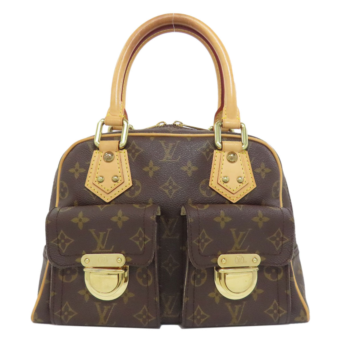 LOUIS VUITTON Handbag Monogram canvas Brown Manhattan PM Women