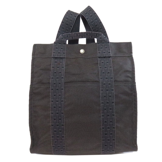 HERMES Backpack canvas gray Her Line ad MM