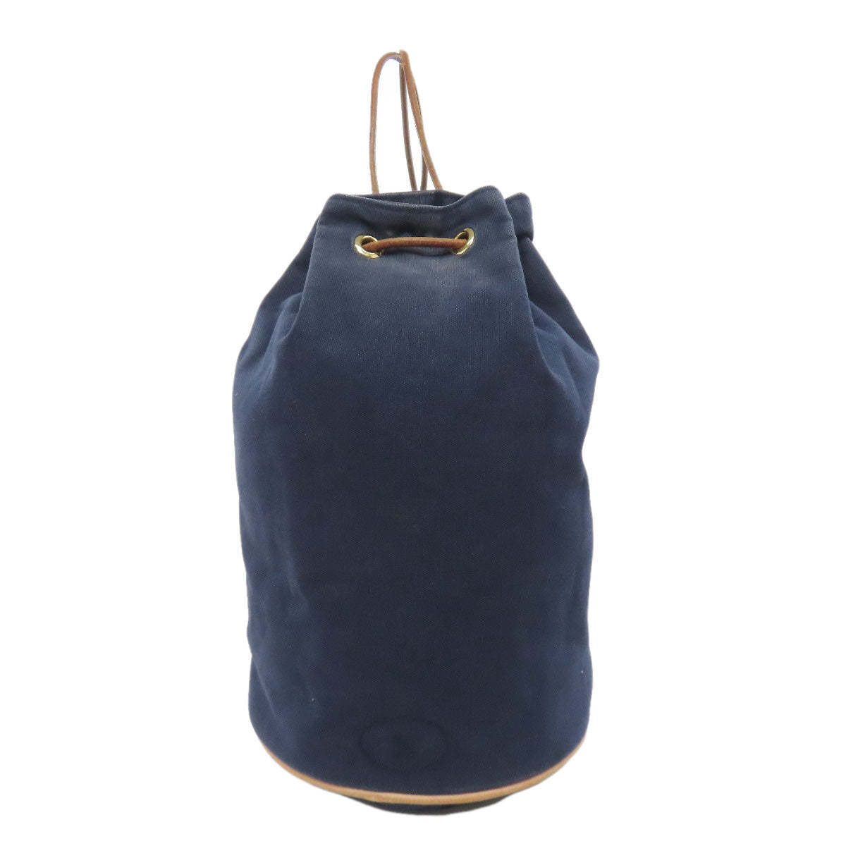HERMES Shoulder Bag cotton Navy POSITION MIMILL