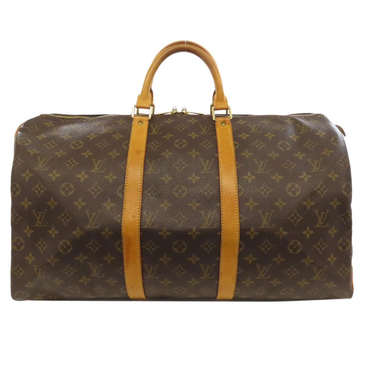 LOUIS VUITTON Boston Duffel bag Monogram canvas Brown Keepall 50