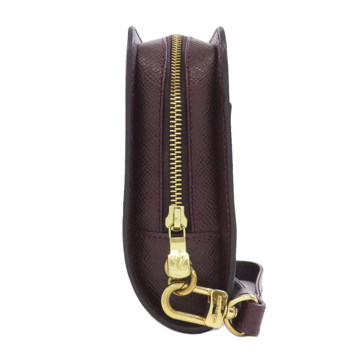 LOUIS VUITTON business bag Taiga Leather purple Baikal mens