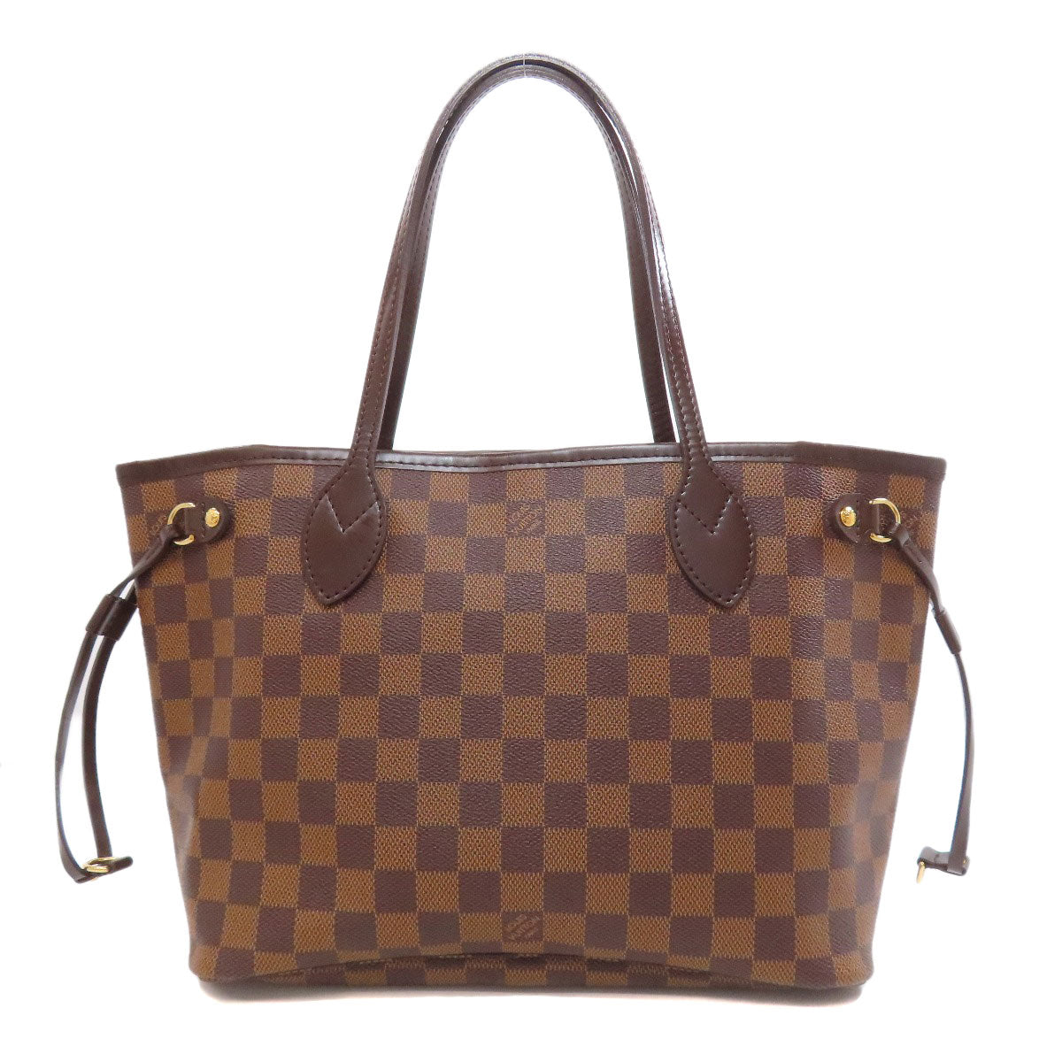 LOUIS VUITTON Handbag Damier canvas Brown Never full PM Women