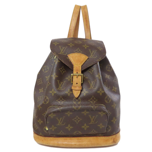 LOUIS VUITTON Backpack Monogram canvas Brown MontsourisMM Women