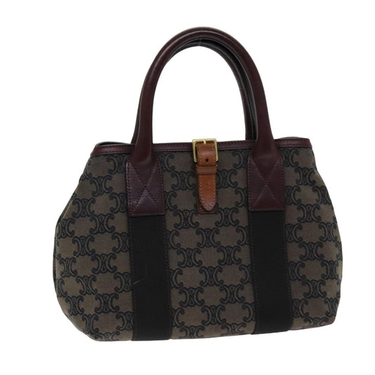 Luxury CELINE Triomphe Canvas Hand Bag Brown 75616