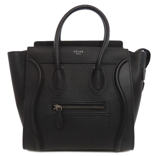 CELINE Tote Bag Calfskin black Luggage micro Women