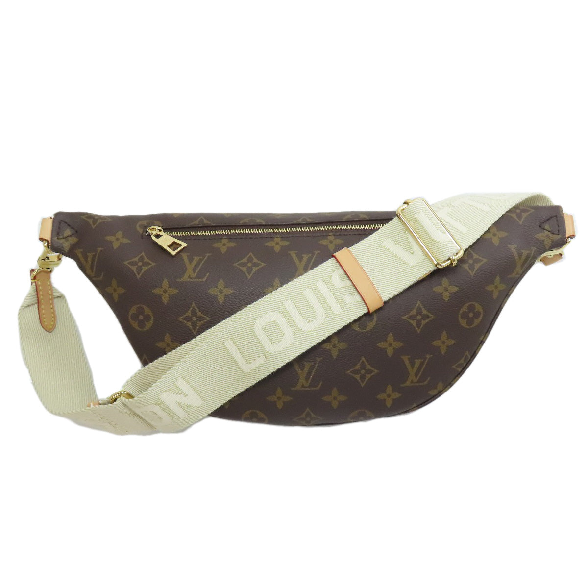 LOUIS VUITTON Hip bag Monogram canvas Brown high rise Women