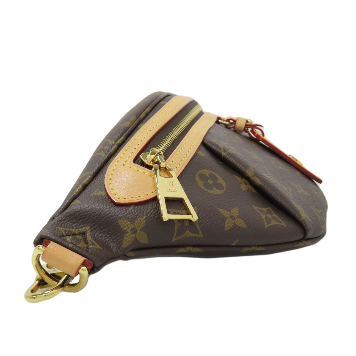 LOUIS VUITTON Hip bag Monogram canvas Brown high rise Women