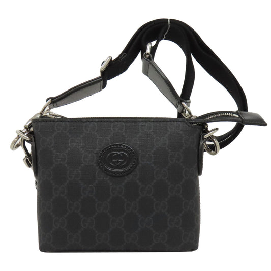 GUCCI Shoulder Bag 723306 PVC black GG Supreme