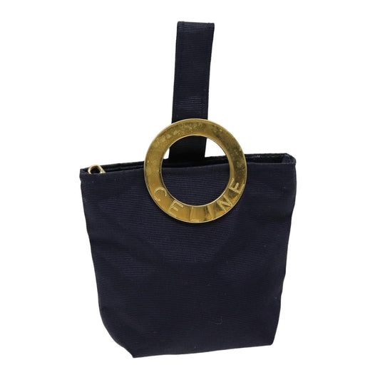 Luxury CELINE Pouch Nylon Navy 75656