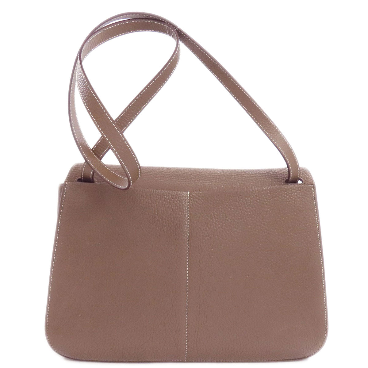 HERMES Shoulder Bag Taurillon Clemence beige Arzan 31 Etop SilverMetal