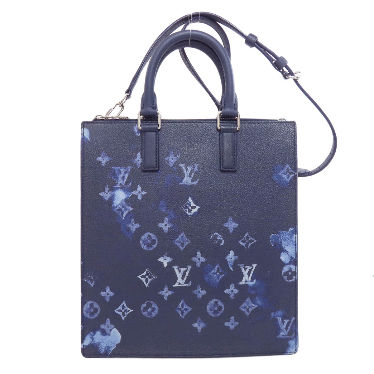 LOUIS VUITTON Handbag Monogram canvas blue Sac Plat Messenger Bag Monogram Watercolor