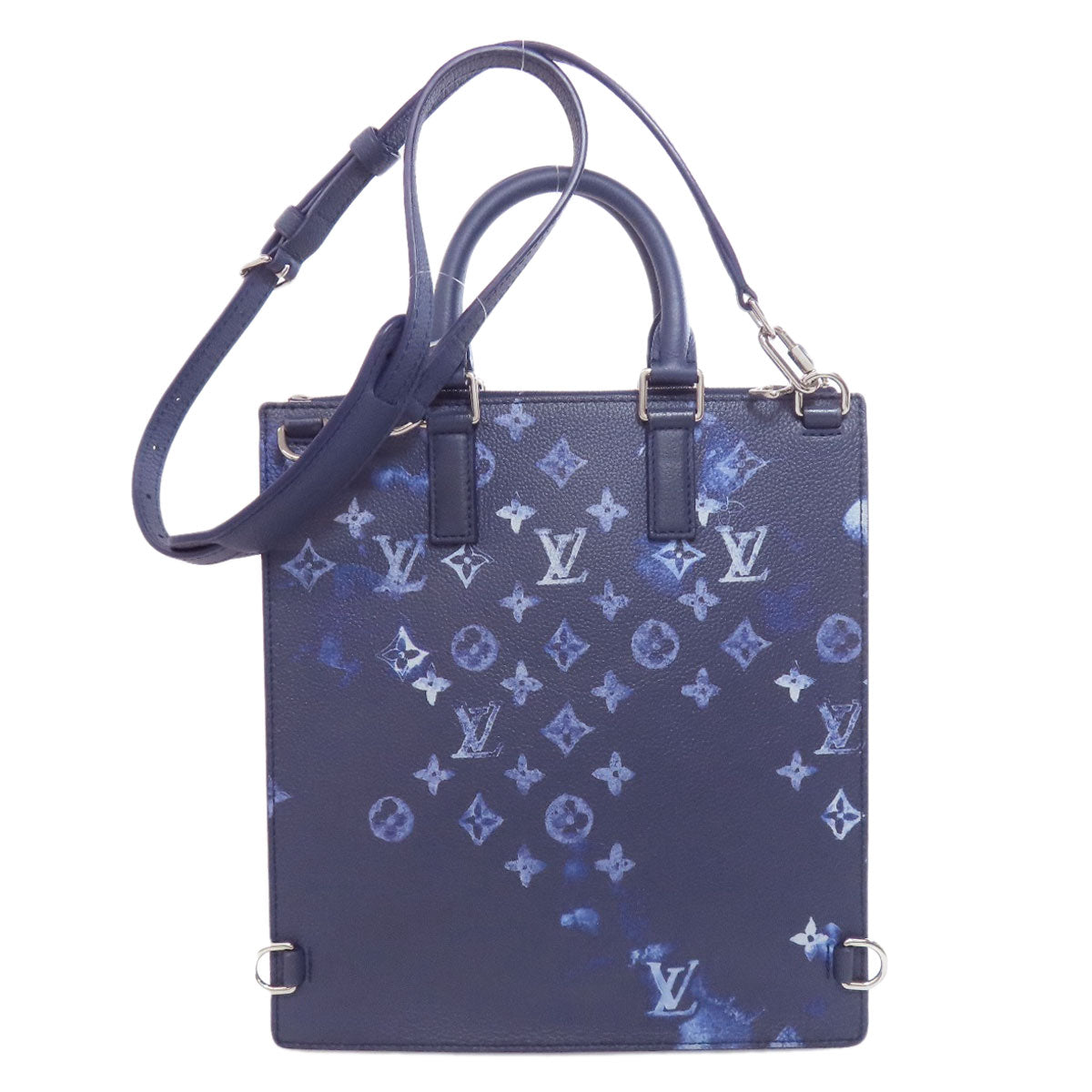LOUIS VUITTON Handbag Monogram canvas blue Sac Plat Messenger Bag Monogram Watercolor
