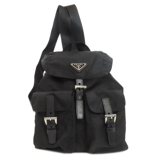 PRADA Backpack Nylon black logoMetal