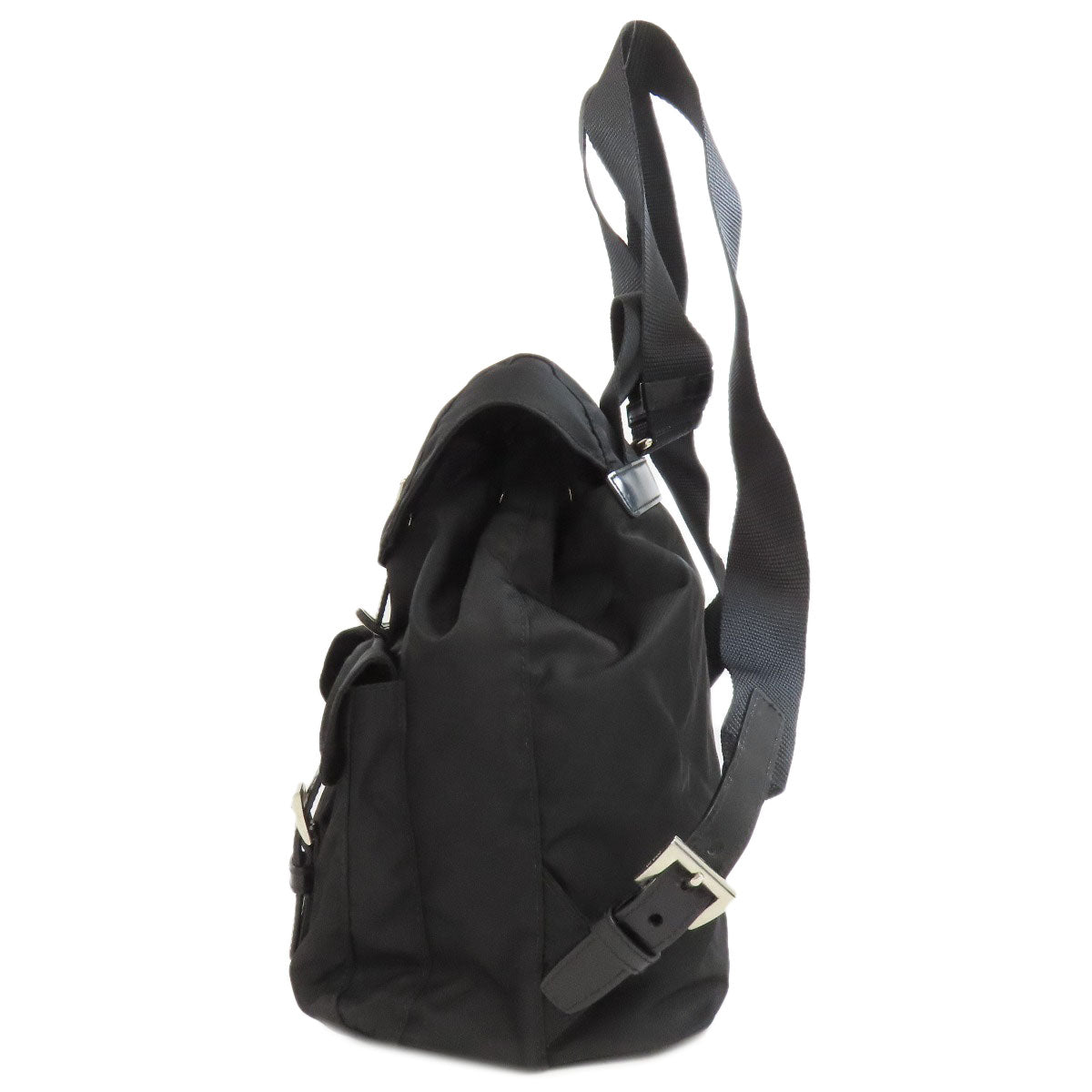 PRADA Backpack Nylon black logoMetal