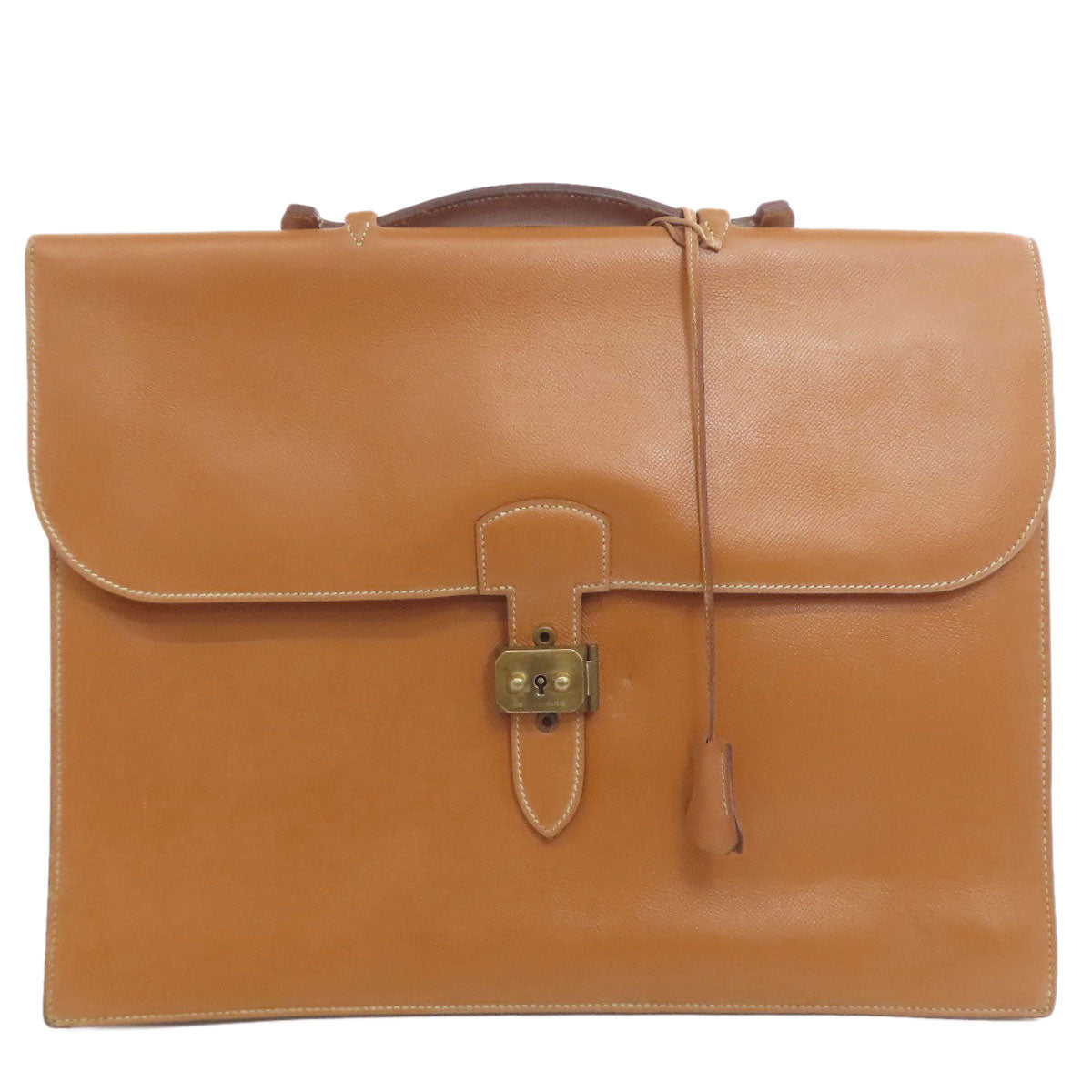 HERMES Business bag Courchevel gold Sac Adepeche