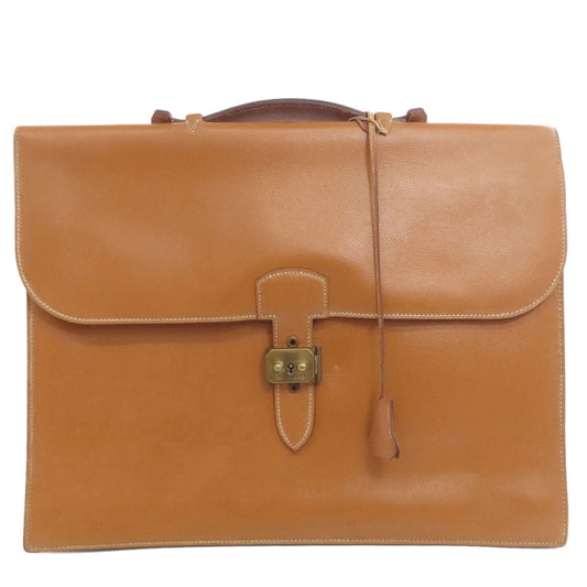 HERMES Business bag Courchevel gold Sac Adepeche