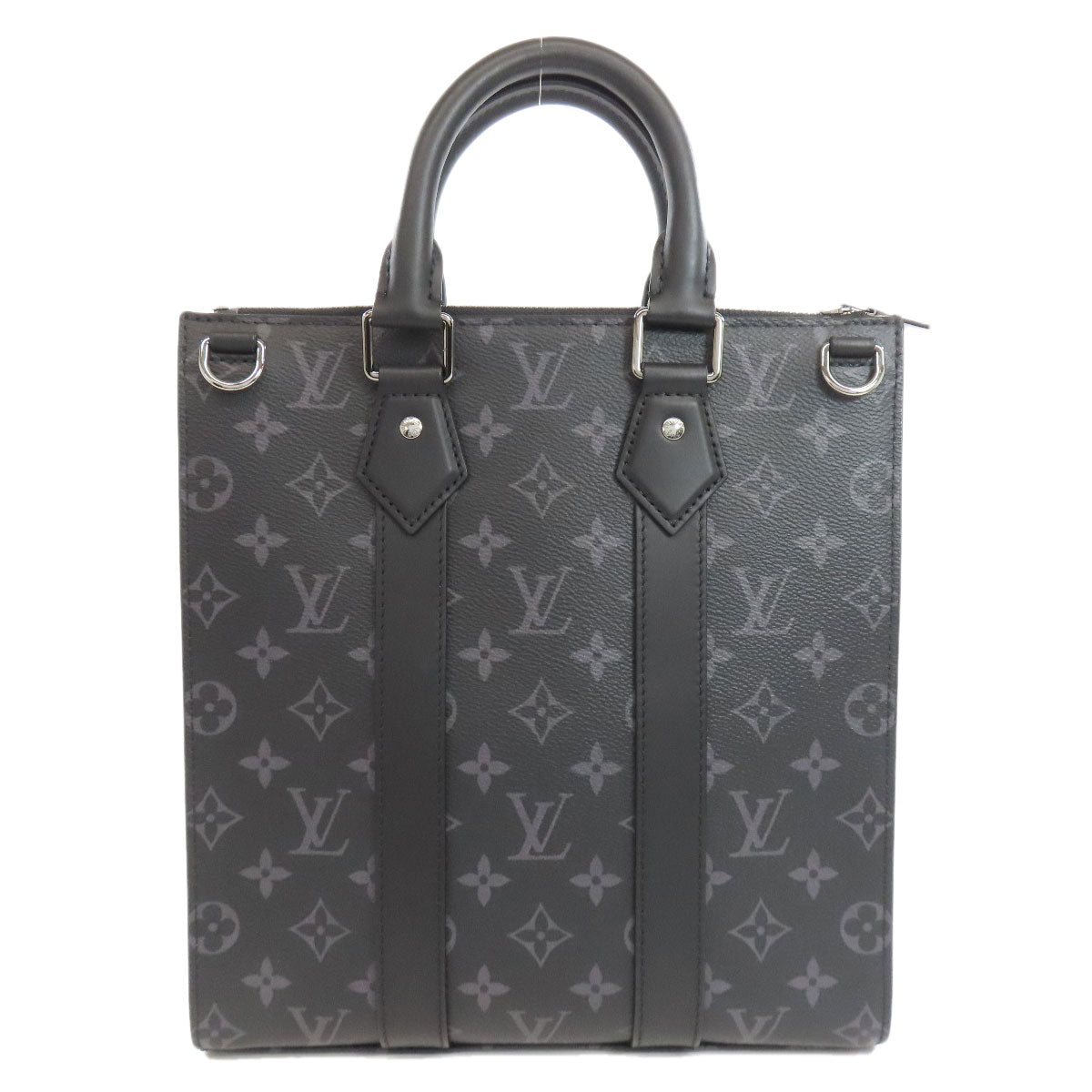 LOUIS VUITTON Shoulder Bag Monogram Eclipse gray Sac Plat Cloth