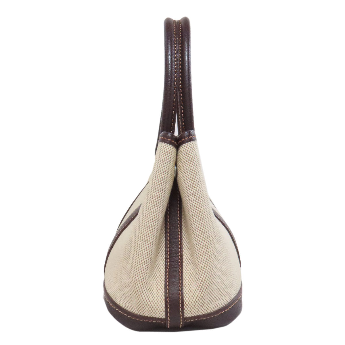 HERMES Handbag Tower ash beige Garden Party TTPM SilverMetal