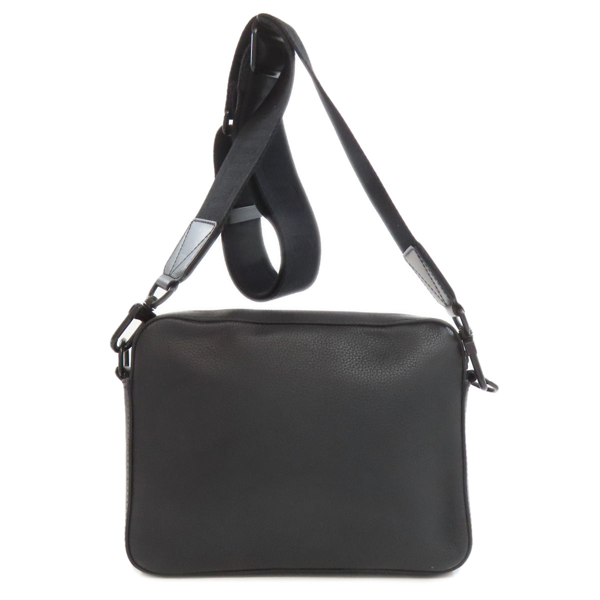 LOUIS VUITTON Shoulder Bag leather black Fast Line Messenger