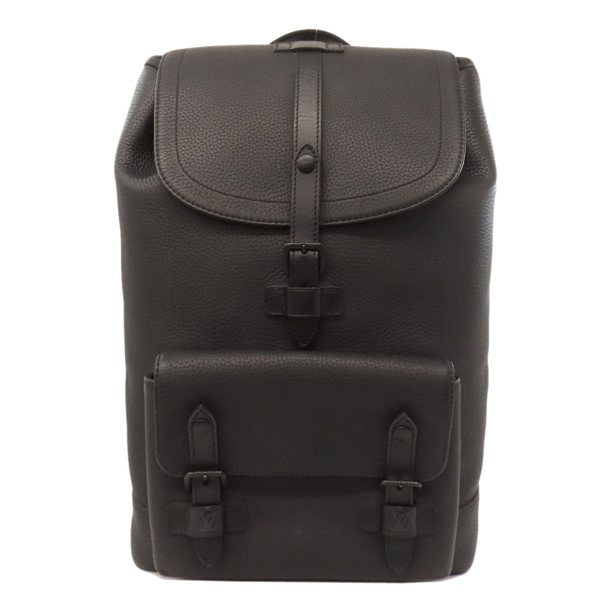 LOUIS VUITTON Backpack Taurillon Clemence black christopher slim backpack