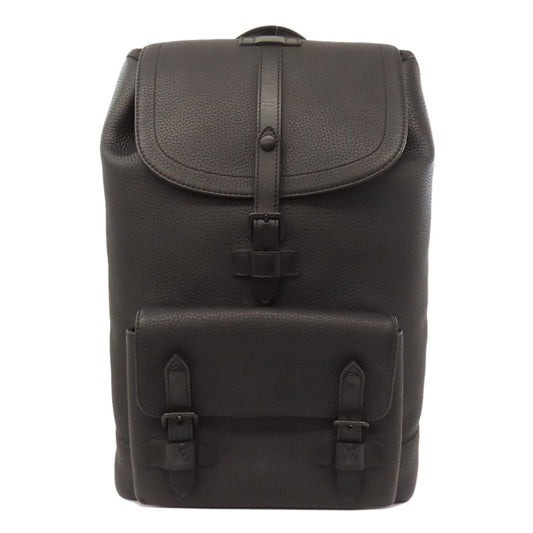 LOUIS VUITTON Backpack Taurillon Clemence black christopher slim backpack