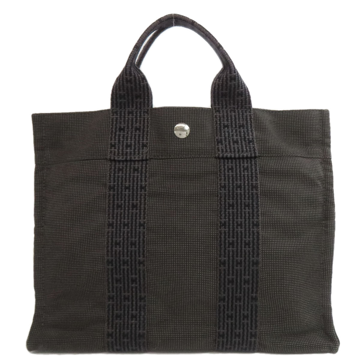 HERMES Handbag canvas gray Her Line Tote PM