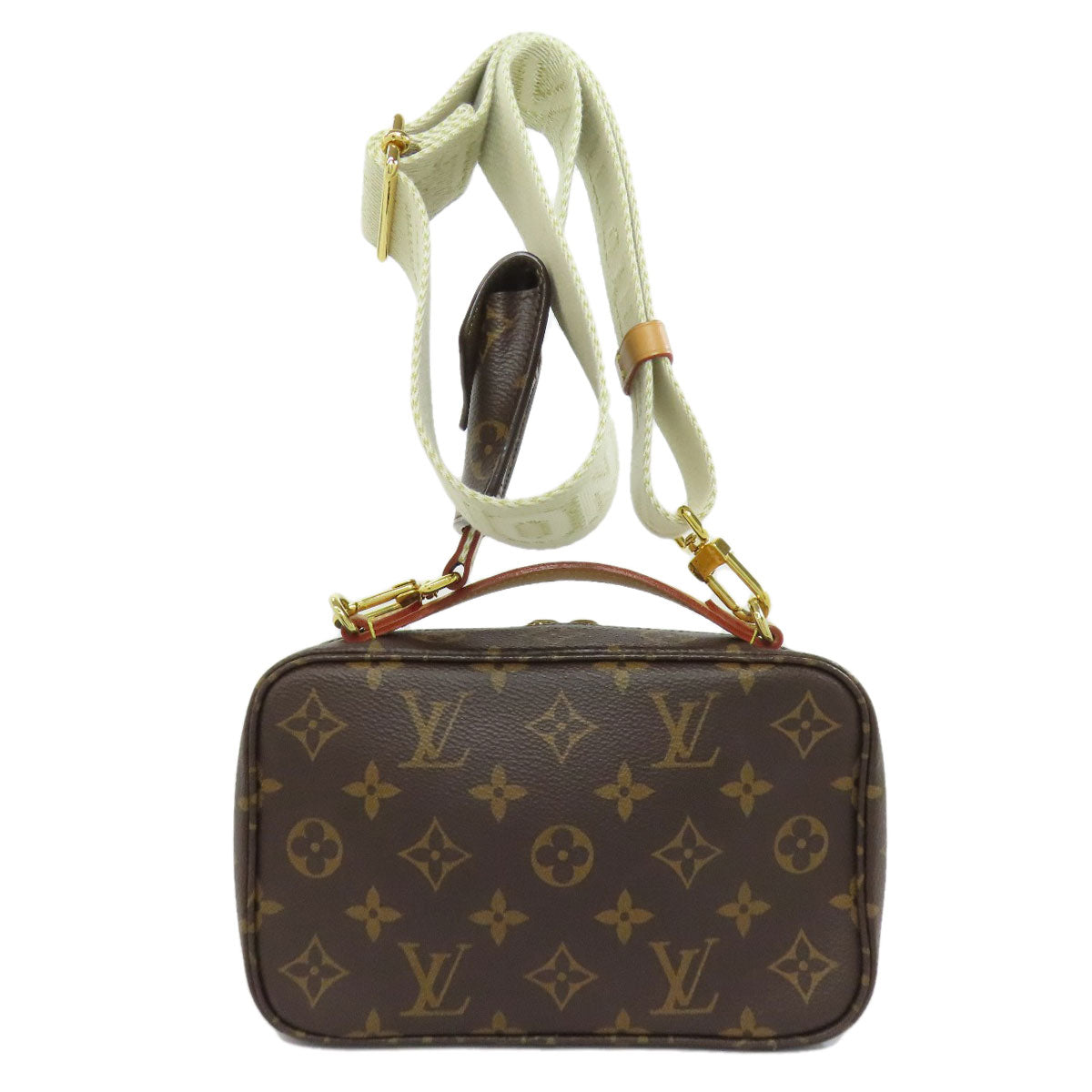  LOUIS VUITTON Shoulder Bag Monogram canvas Brown Utility crossbody