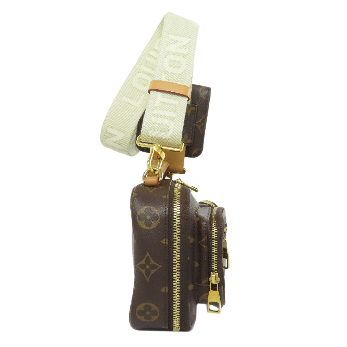  LOUIS VUITTON Shoulder Bag Monogram canvas Brown Utility crossbody