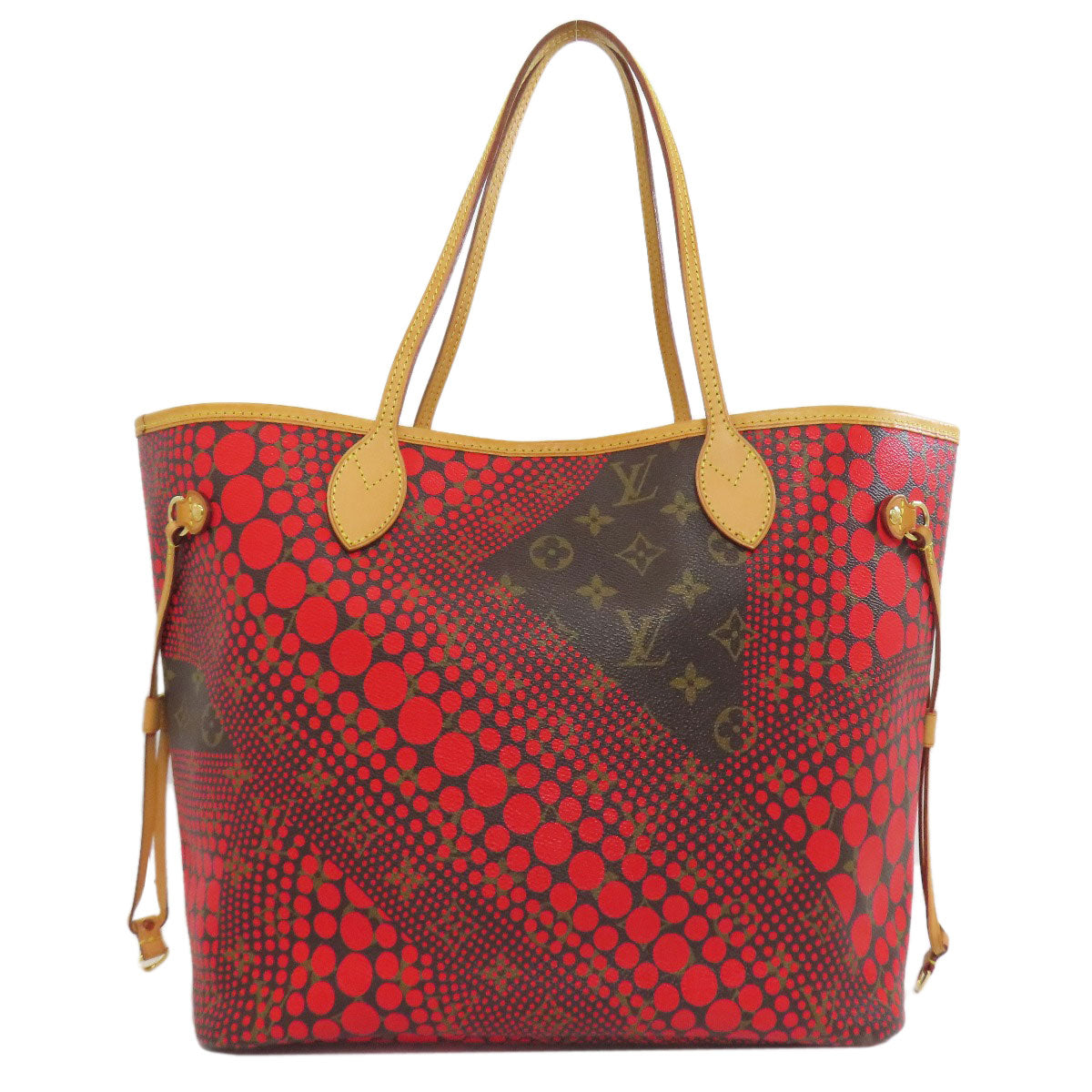 LOUIS VUITTON Tote Bag Monogram canvas Red Yayoi Kusama collaboration Neverfull MM
