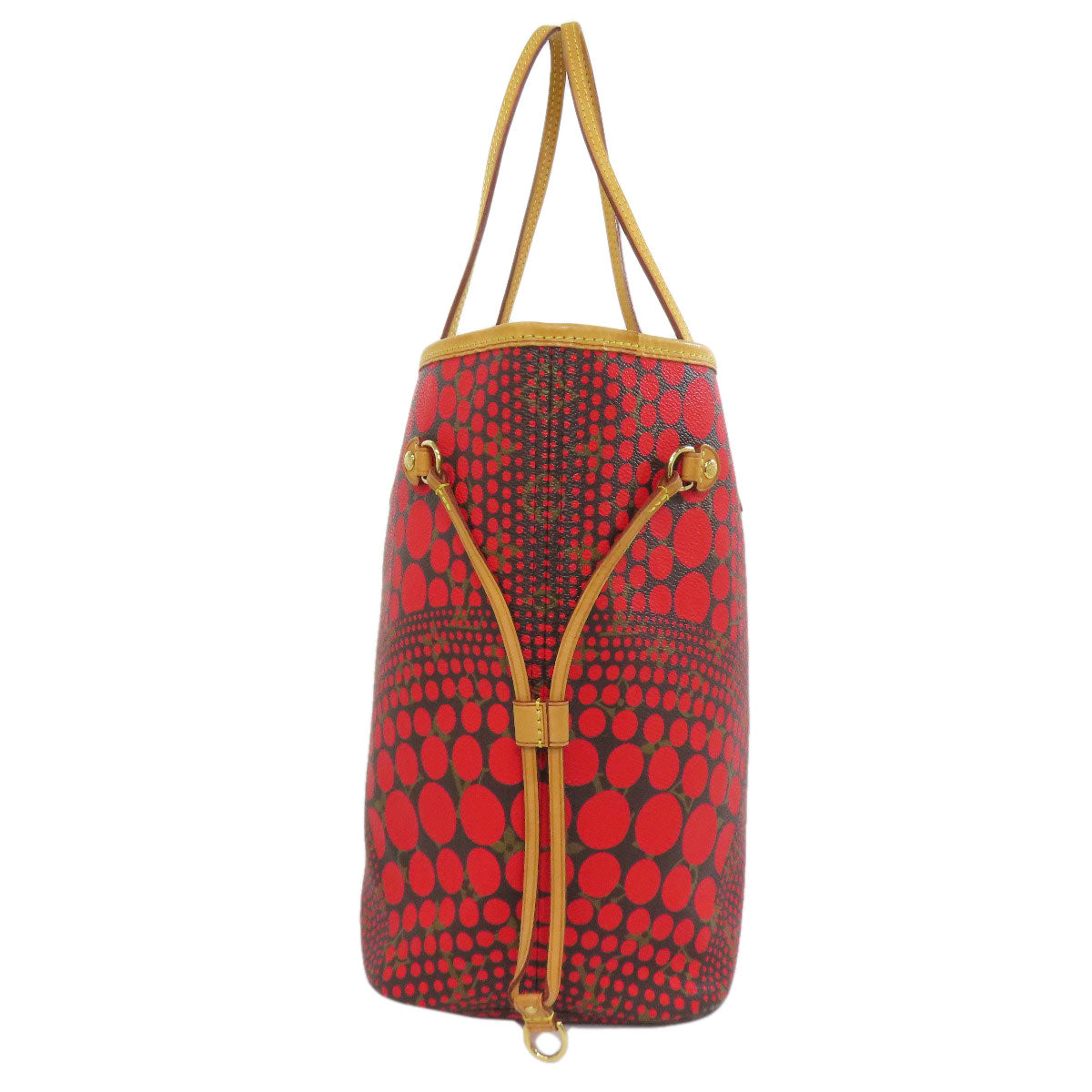 LOUIS VUITTON Tote Bag Monogram canvas Red Yayoi Kusama collaboration Neverfull MM