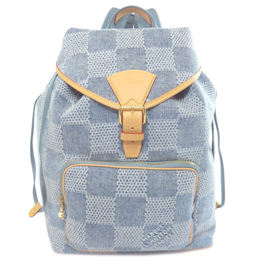 LOUIS VUITTON Backpack denim blue Montsouris